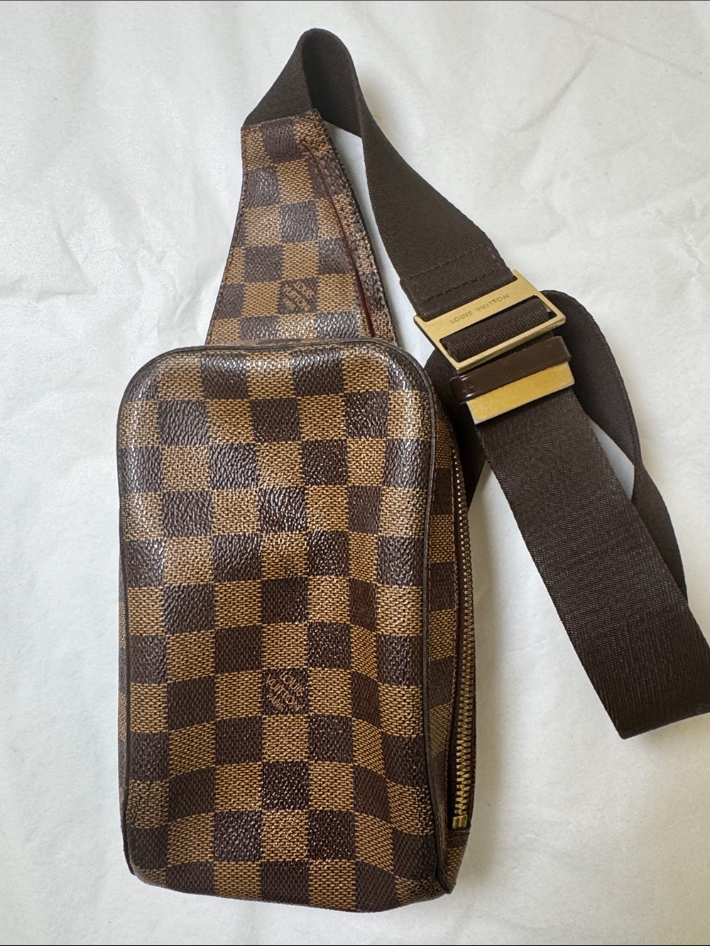 Louis Vuitton Damier Ebone Geronimos Crossbody Sling Bag